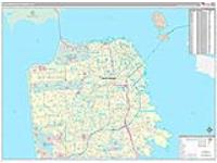 San Francisco, Ca Carrier Route Wall Map